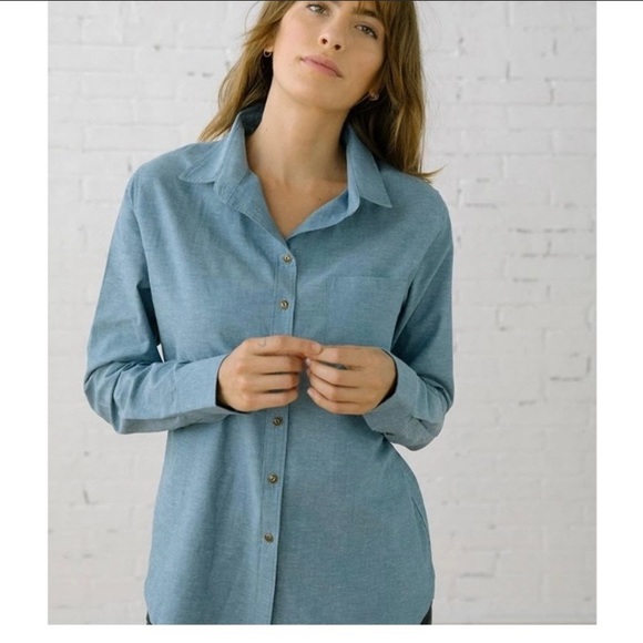 Tradlands Tops - Tradlands 101 The Clare Chambray Shirt